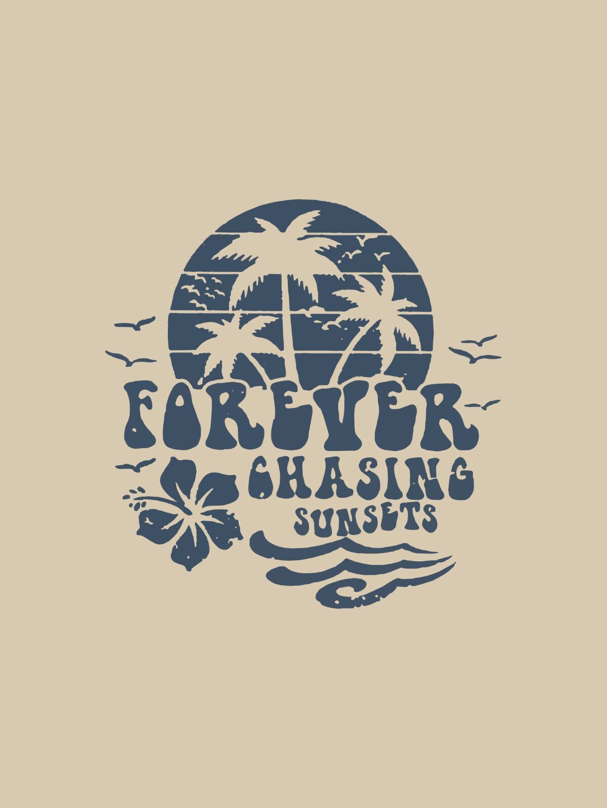 Forever Chasing Sunset Mauve Classic Fit T-Shirt