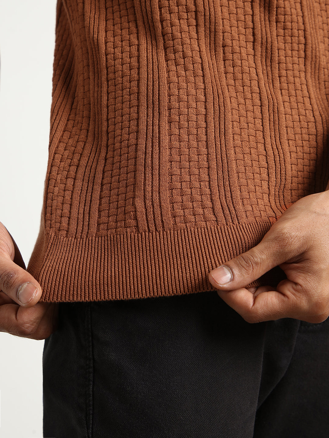 Oxford Textured Polo T-Shirt