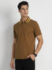 Striped Collar Polo T-Shirt