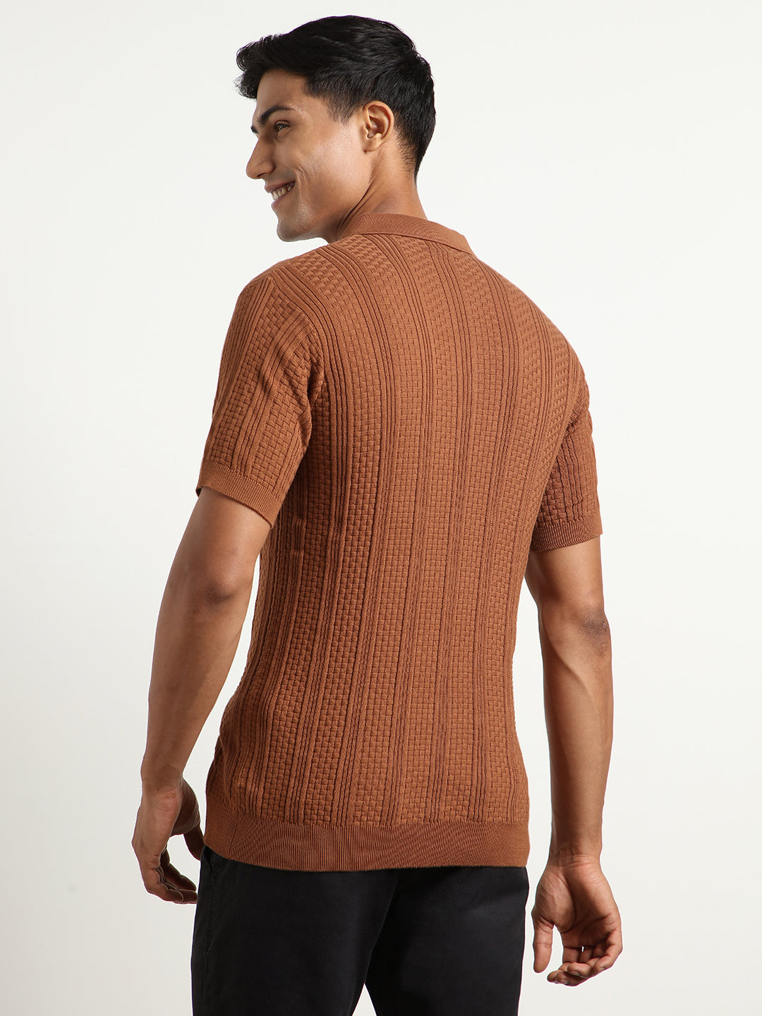 Oxford Textured Polo T-Shirt