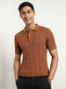 Oxford Textured Polo T-Shirt