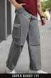 Baggy Fit Woven Cargo Pants