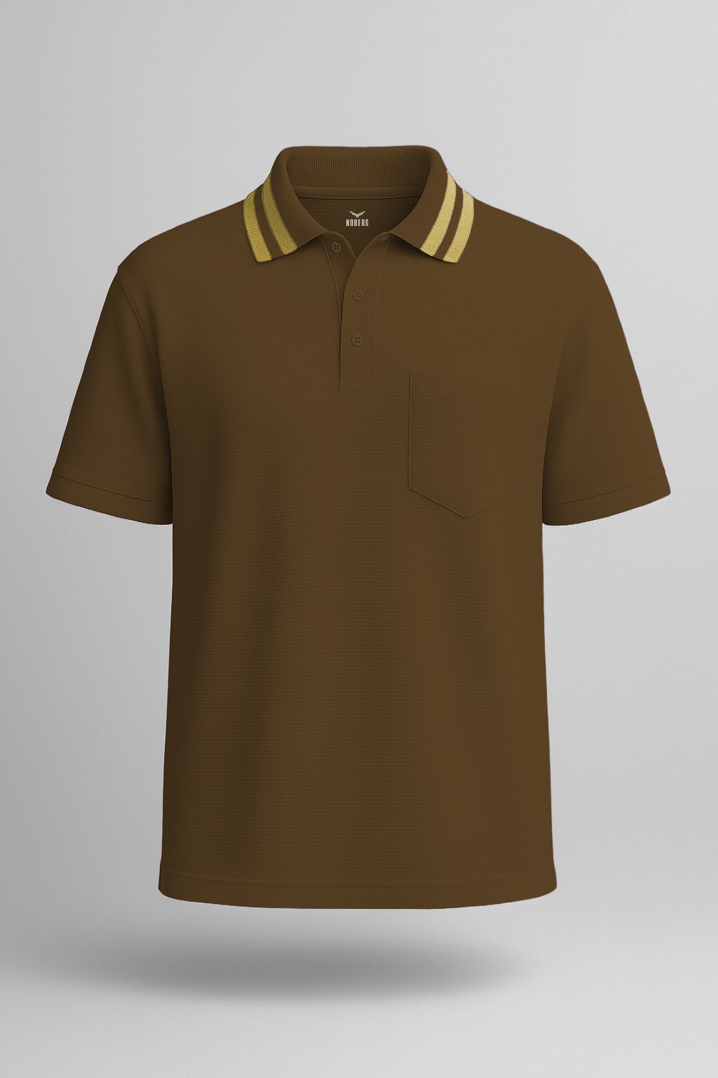 Striped Collar Polo T-Shirt