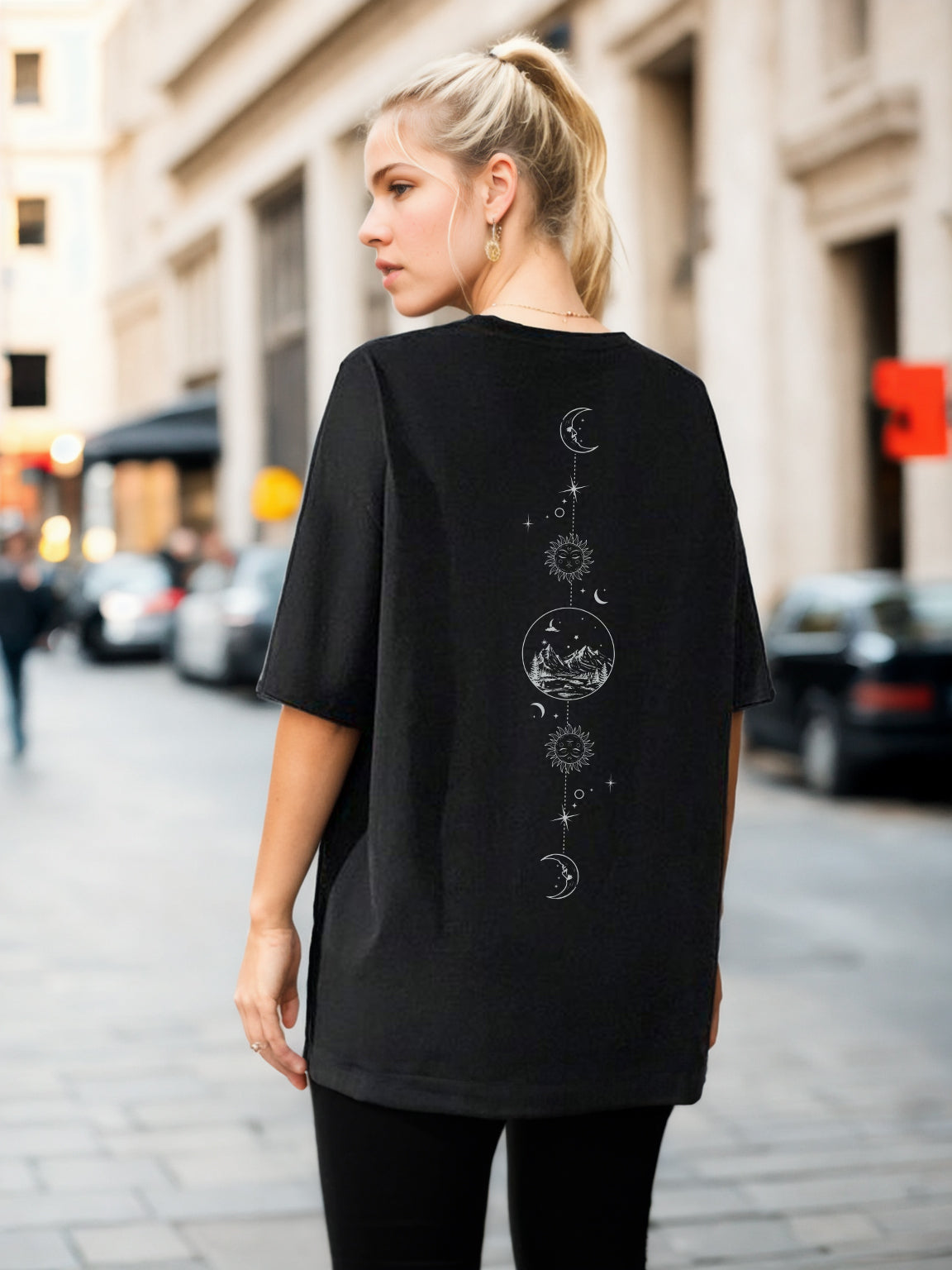 Lunar Echo Oversized T-Shirt – Nobero