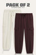2-Pack Oversized Cargo Trackpants