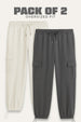 2-Pack Oversized Cargo Trackpants