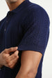 Oxford Textured Polo T-Shirt