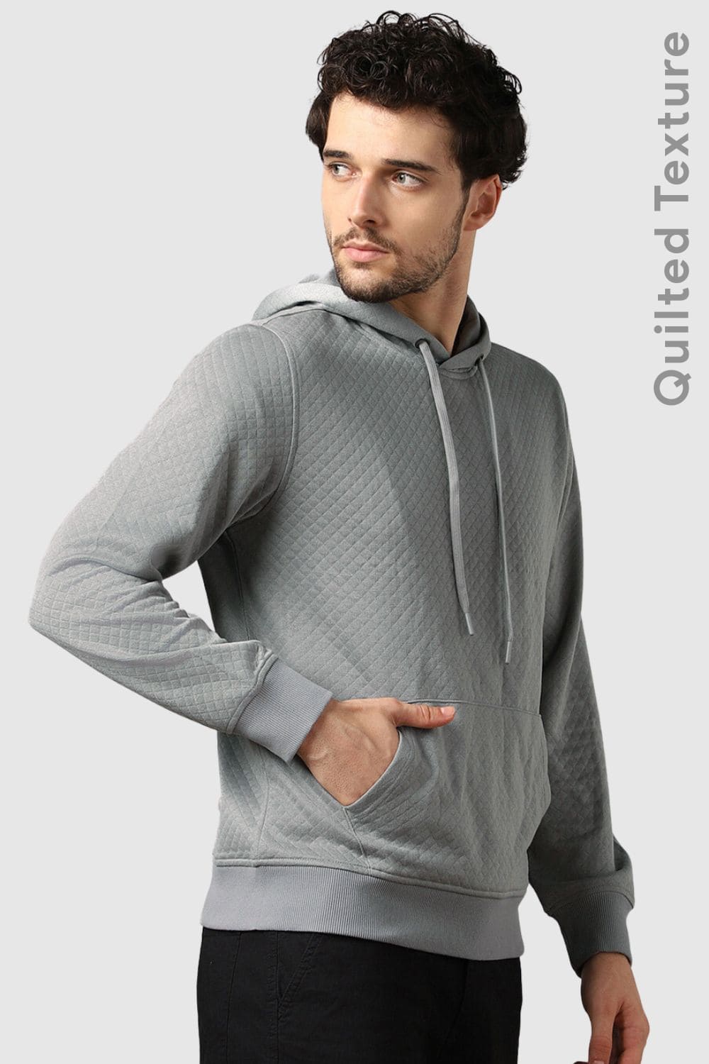 Buy Aqua Grey Sweatshirt & Hoodies for Men by Nobero Online