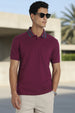 Striped Collar Polo T-Shirt