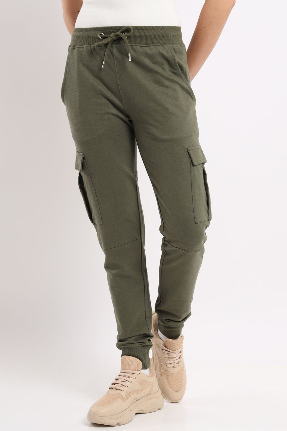 Made by Olivia Women's Lightweight Scuba Joggers with Pockets for