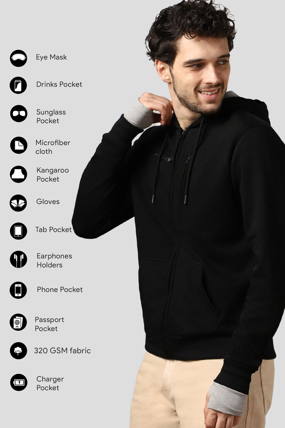 Travelwolf Clothing Best Travel Clothing Hoodie for Flights