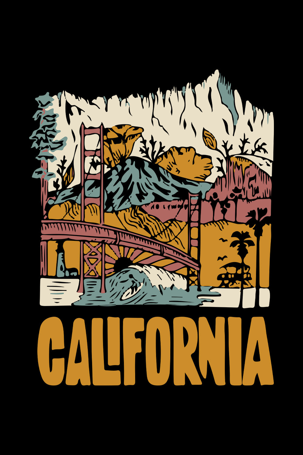 California Oversized T-Shirt
