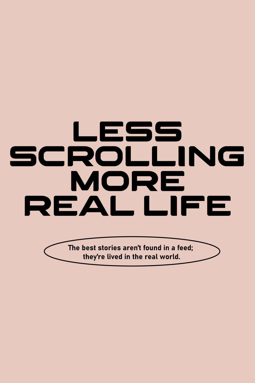 Less Scrolling Oversized T-Shirt