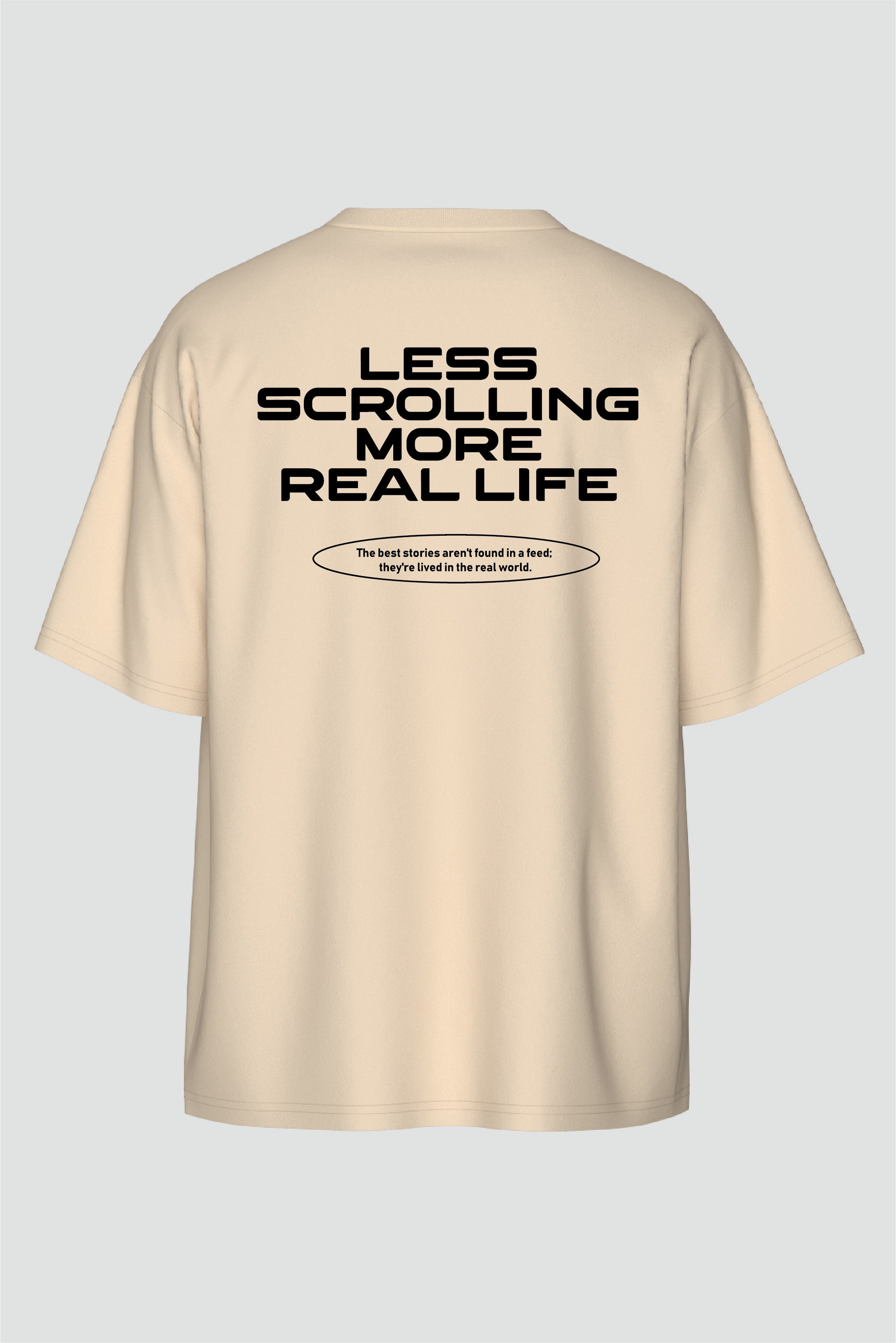 Less Scrolling Oversized T-Shirt