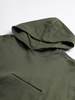 Drop Shoulder Olive Green Hoodie