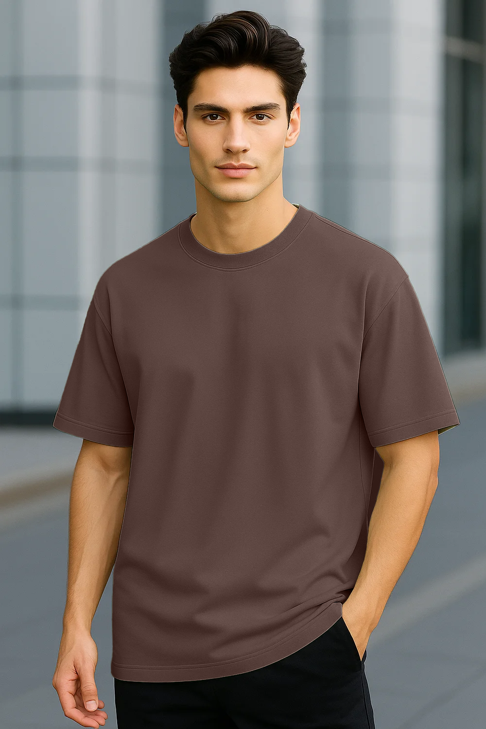 Brown T-shirt Combination Guide: From Denim to Joggers