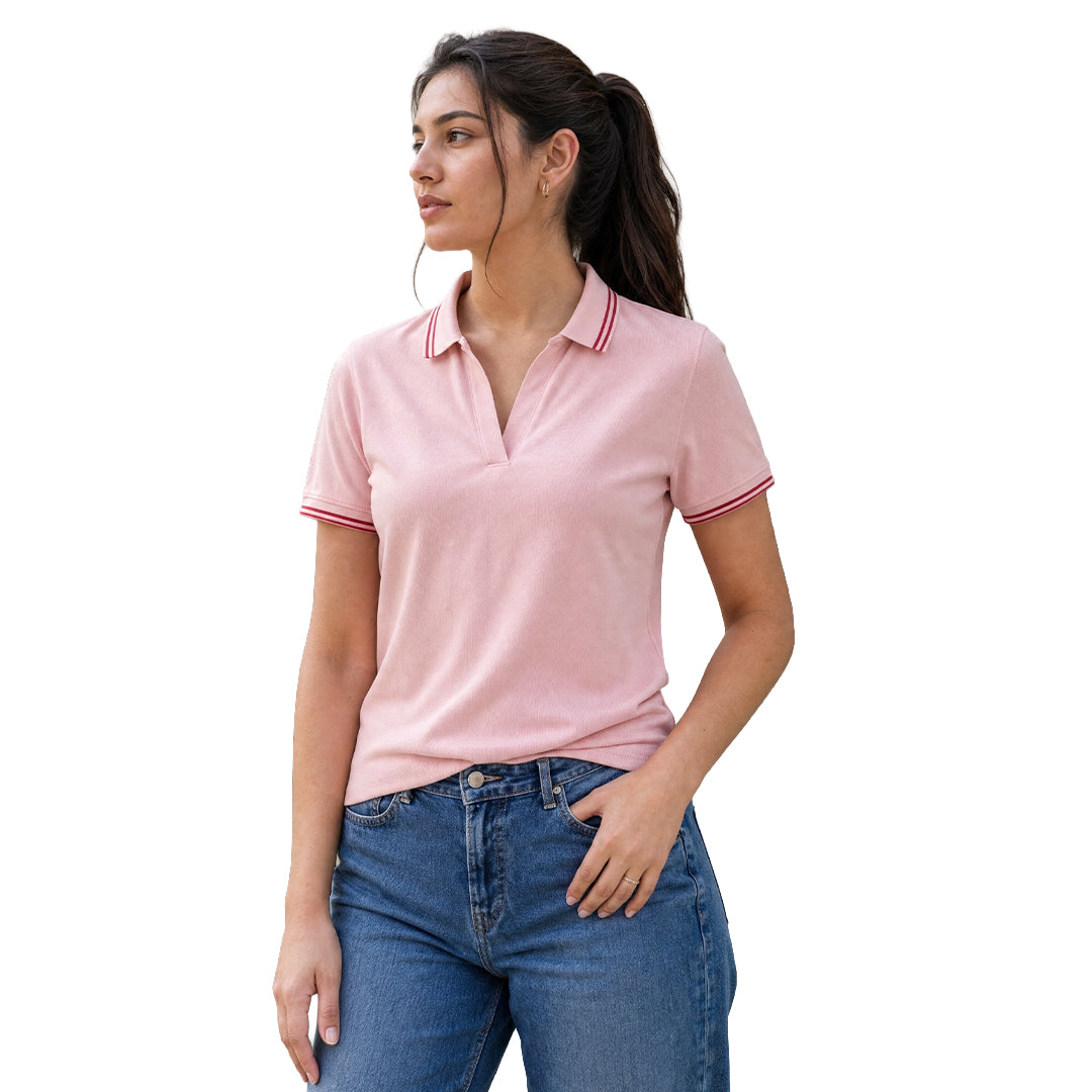 Johnny Collar Women Polo T-shirt