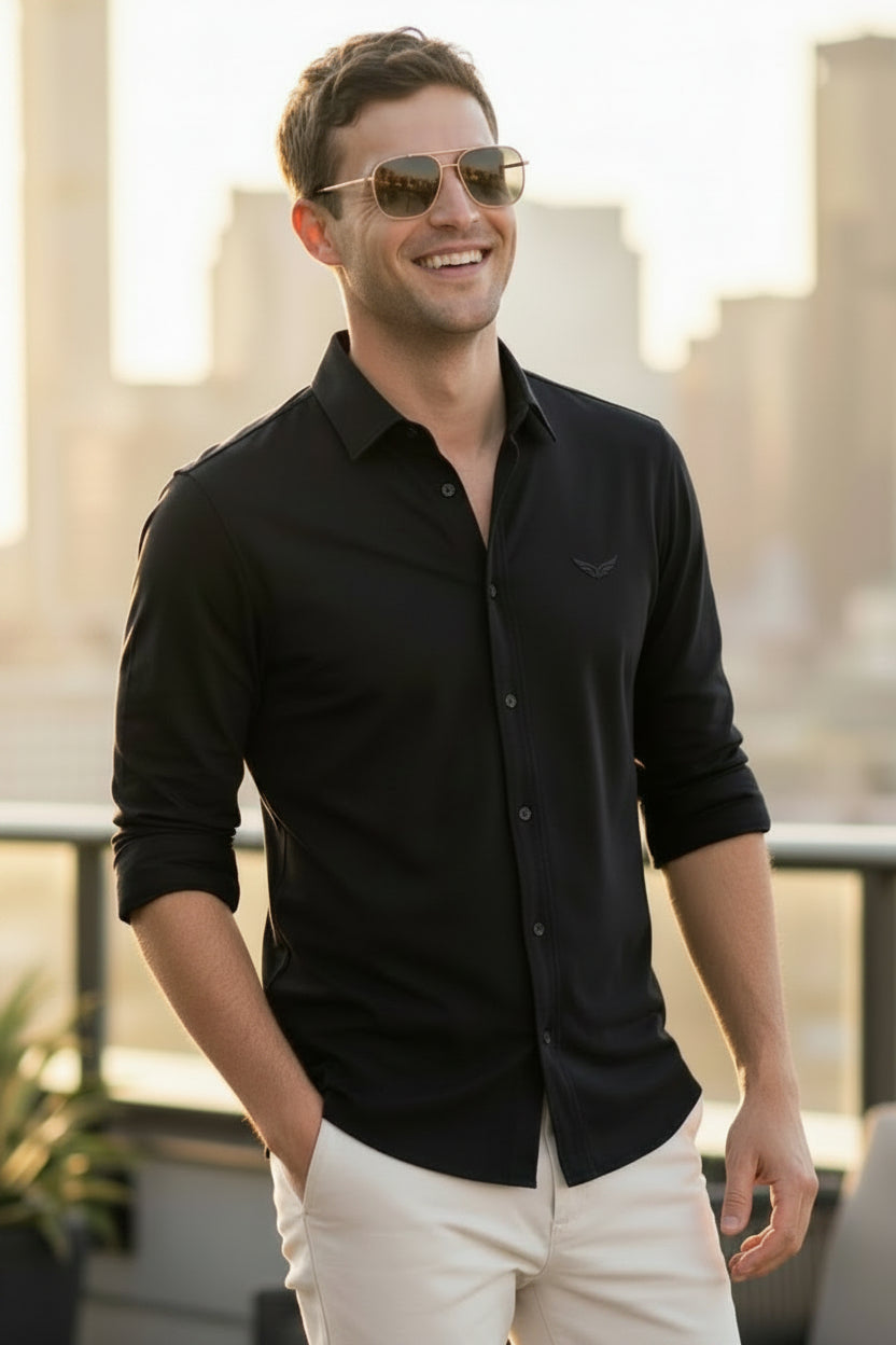 Full Sleeves Knitted Shirt