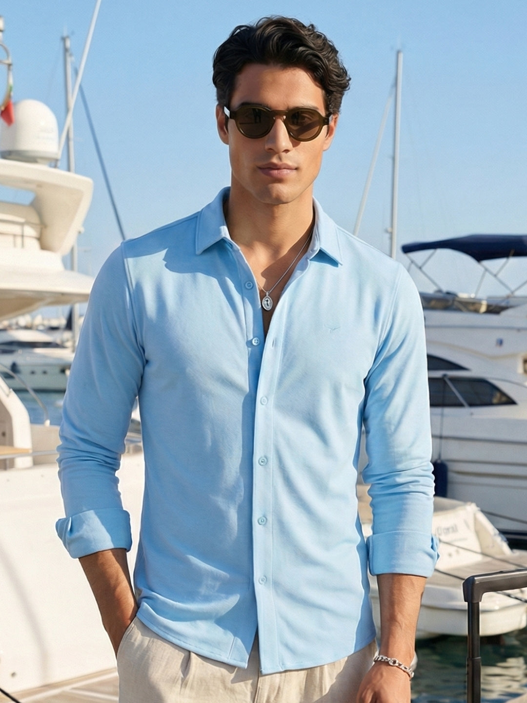 Full Sleeves Knitted Shirt