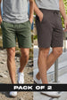 2-Pack Zip Pocket Shorts