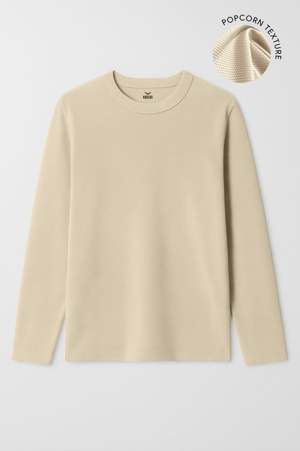 Popcorn Texture Full Sleeve T-Shirt