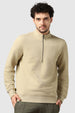 Avocado Striped Quilted Zip-Up Sweatshirt