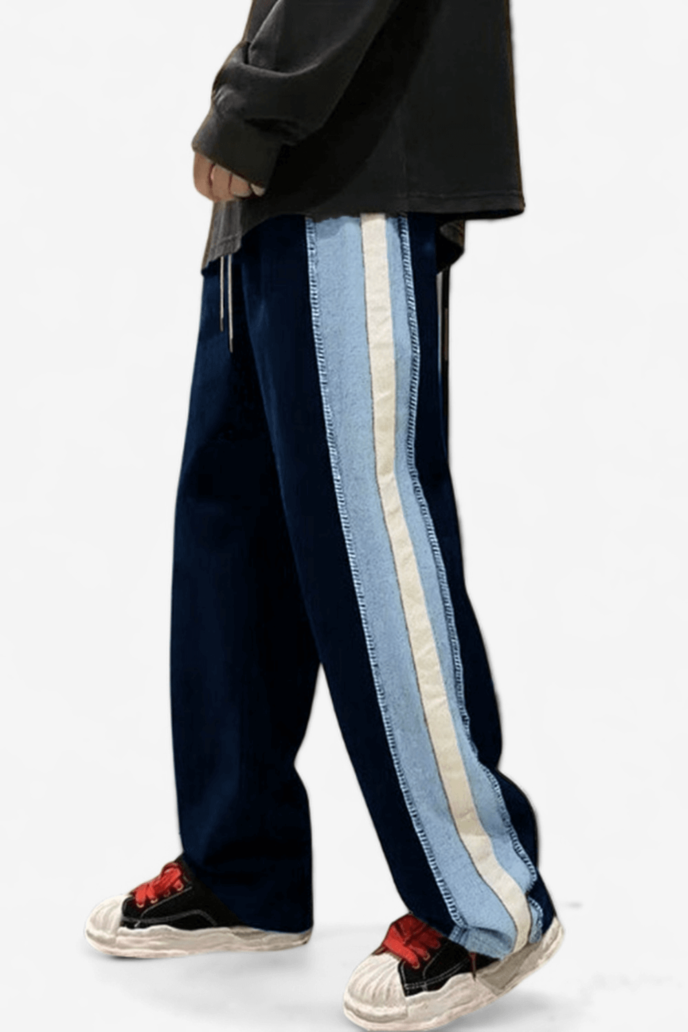 Straight Fit Striped Joggers