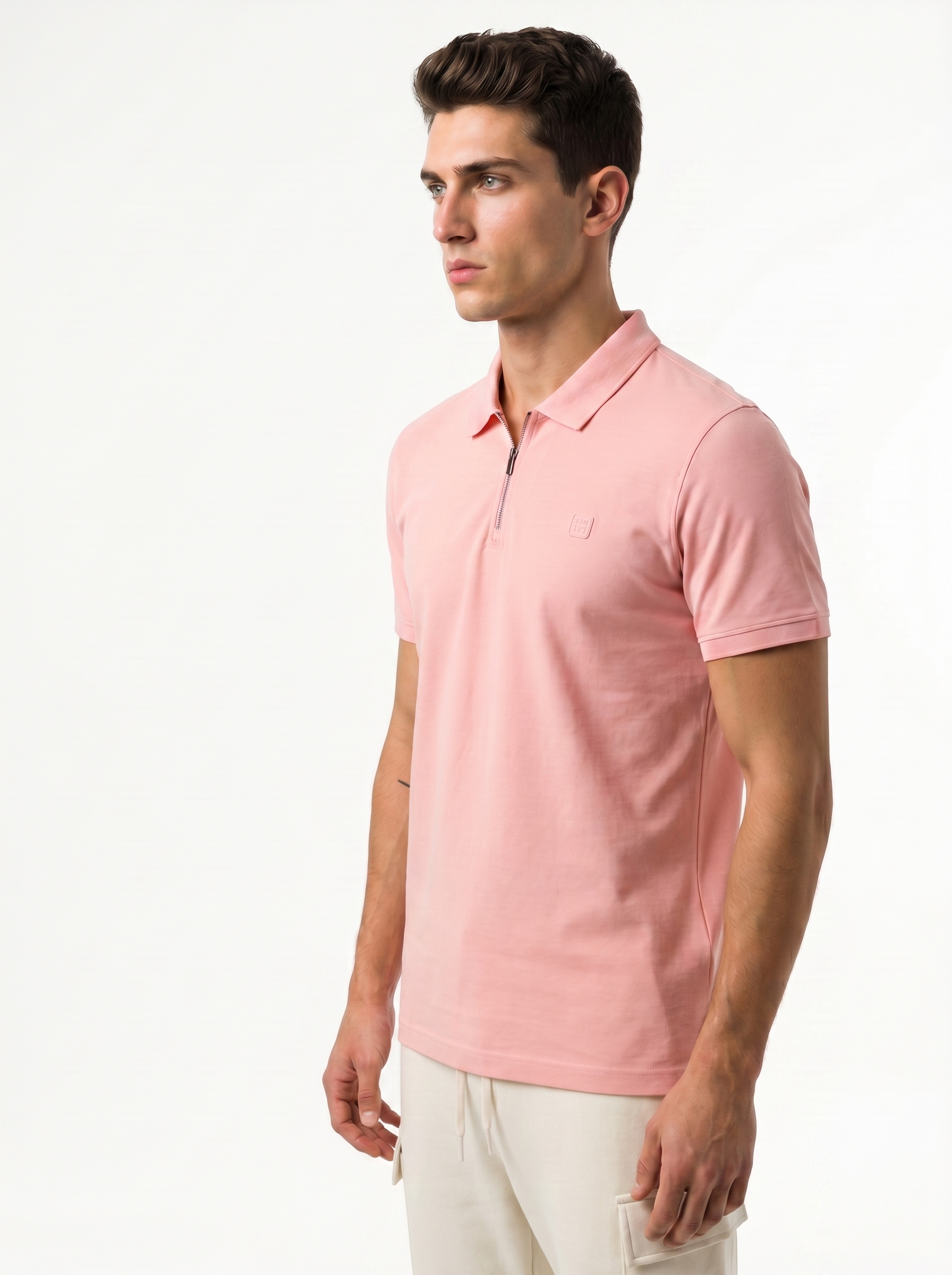 Travel Zip Polo T-Shirt