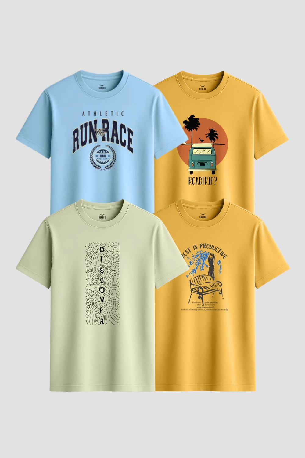 Run the Race / Discover / Roadtrip? / Rest is productive