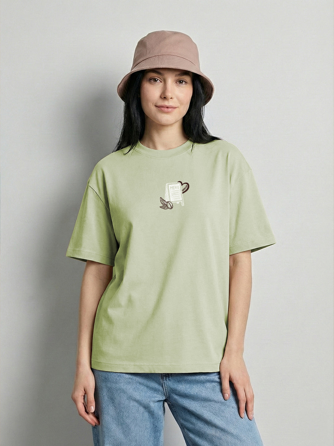 Brew Peace Oversized Fit Women Tee