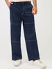 Oversized Contrast Stitch Cargo Pants