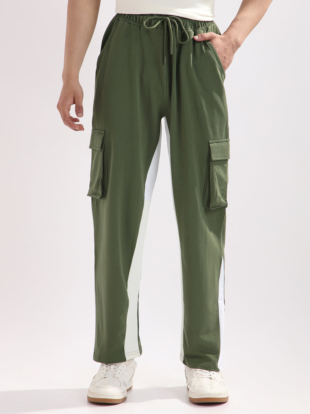 Dual-Tone Cargo Joggers