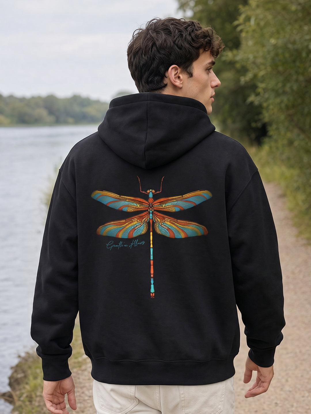 Growth In Stillness Heavy Fleece Oversized Hoodie