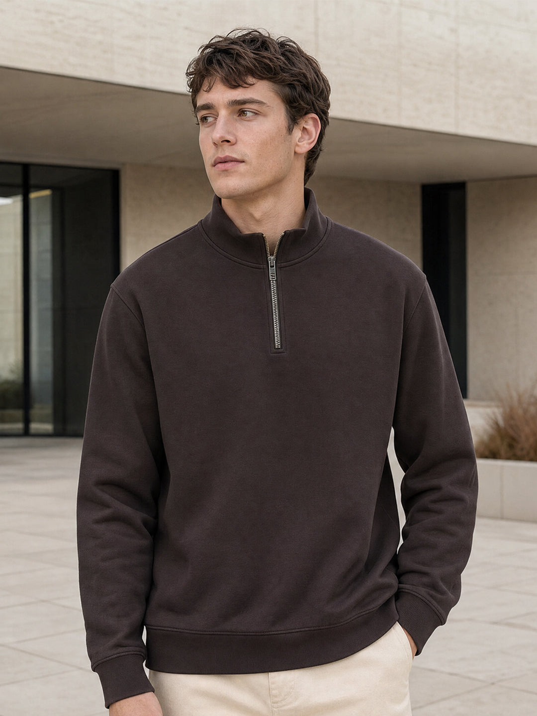 Mock Neck Sweatshirt