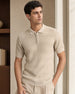 Oceanic Knit Textured Polo T-Shirt