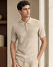 Oceanic Knit Textured Polo T-Shirt