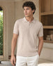 Drop Needle Textured Polo T-Shirt