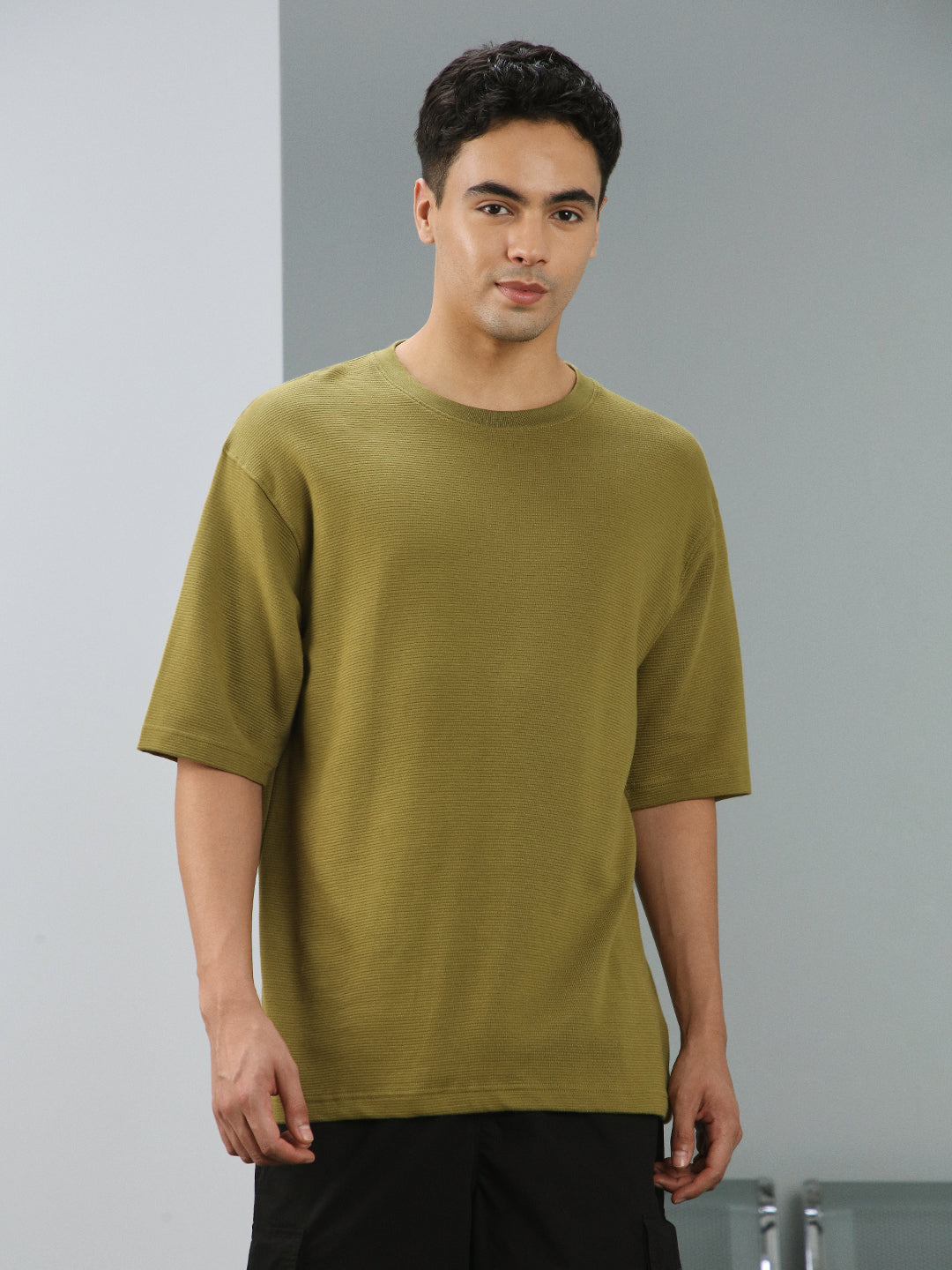 Ottoman Textured Relaxed Fit Tee