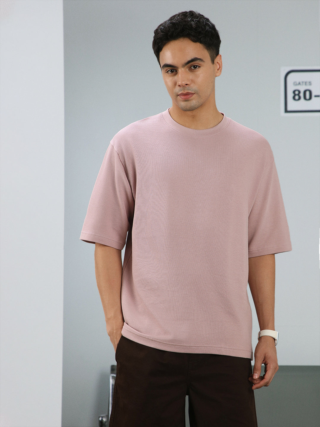 Ottoman Textured Relaxed Fit Tee