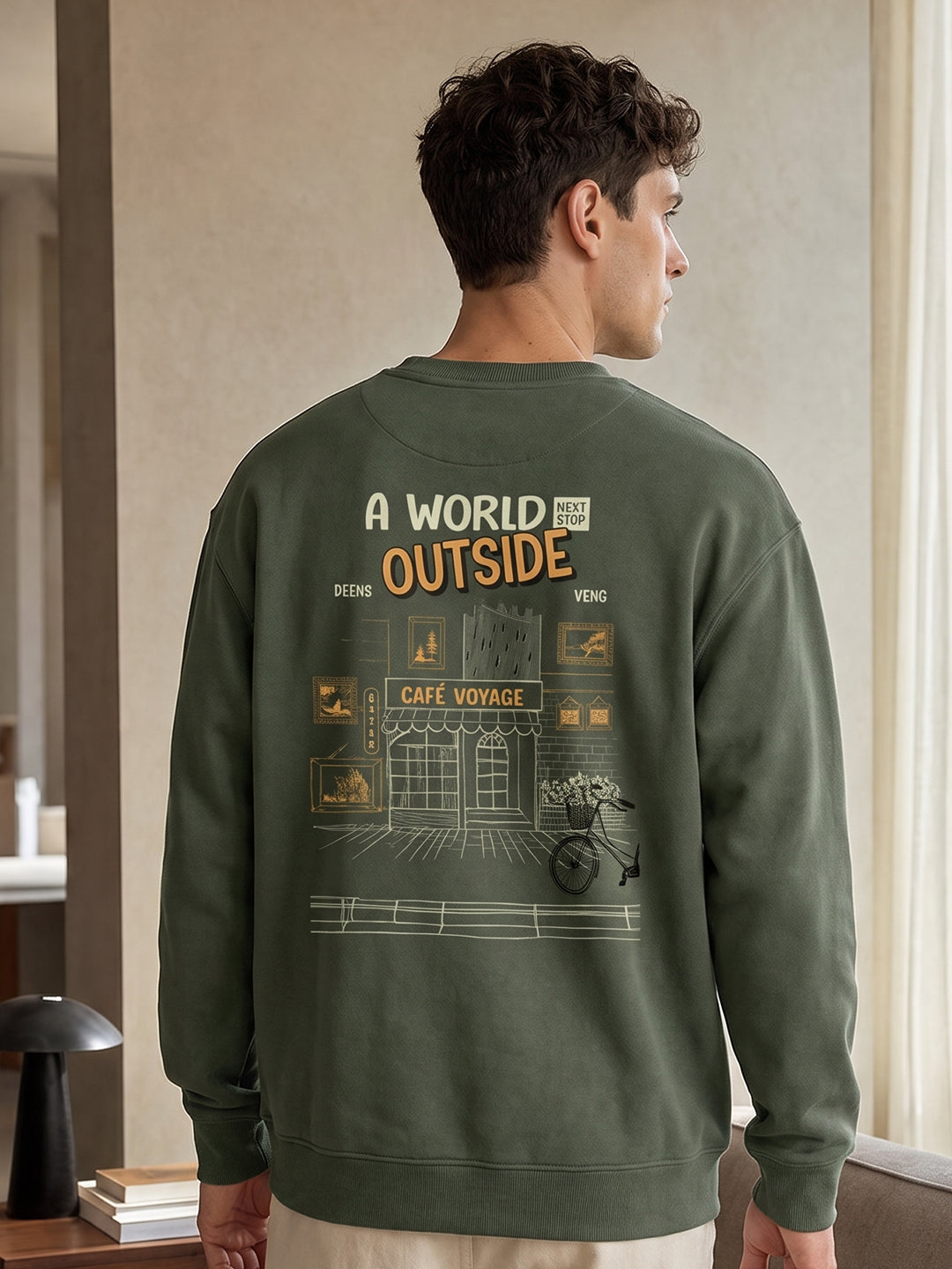 A world outside Oversized  Sweatshirt