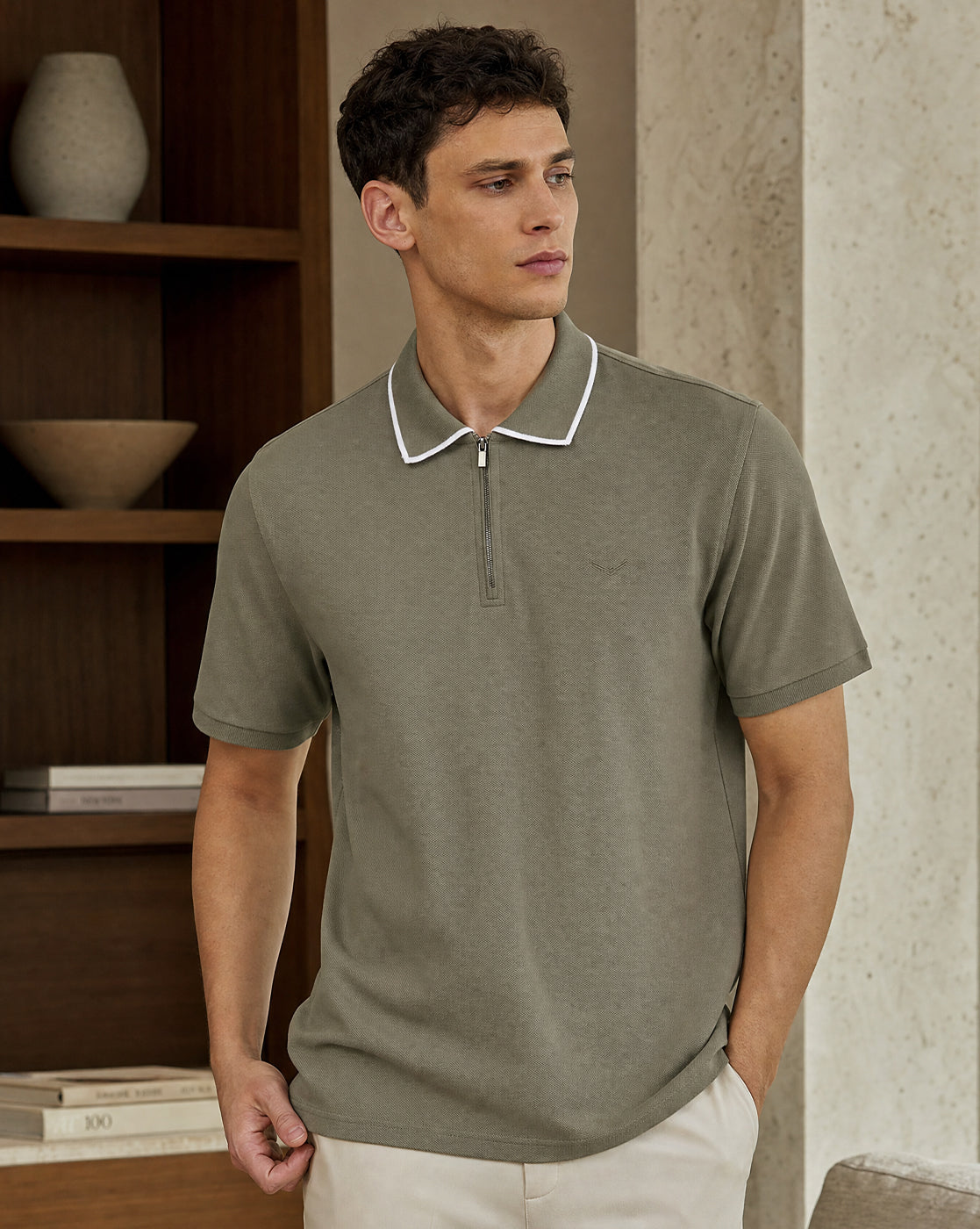 EdgeLine Zip Polo T-Shirt