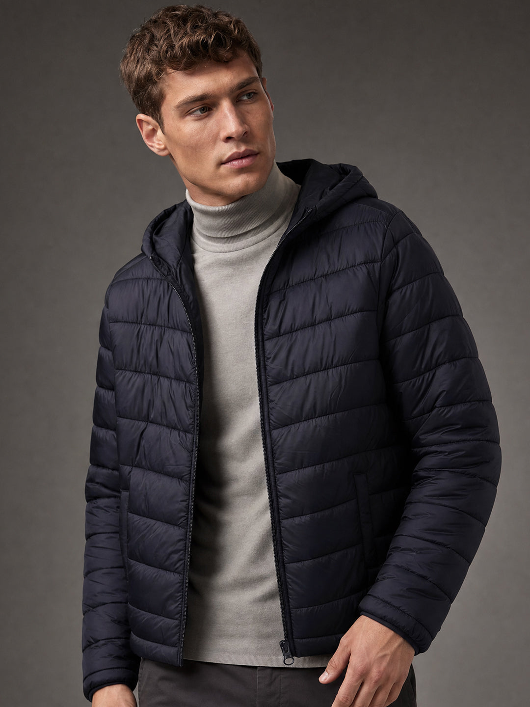 Men’s Hooded Quilted Puffer Jacket