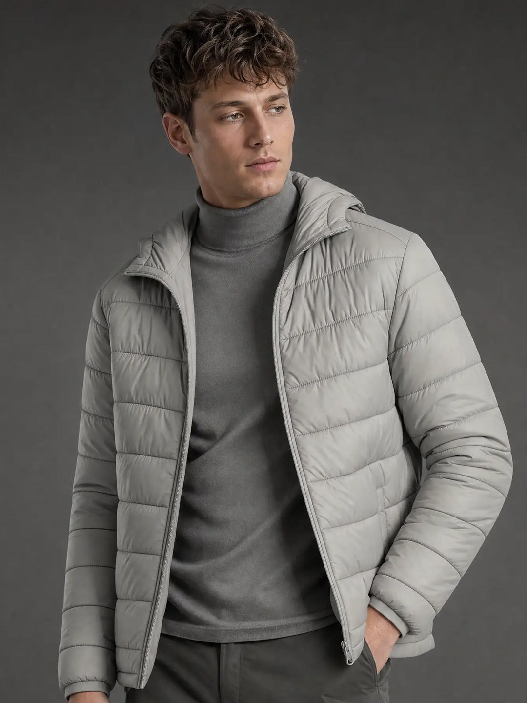 Men’s Hooded Quilted Puffer Jacket