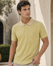 Striped Collar Polo T-Shirt