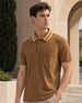 Striped Collar Polo T-Shirt
