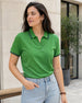 Johnny Collar Women Polo T-shirt