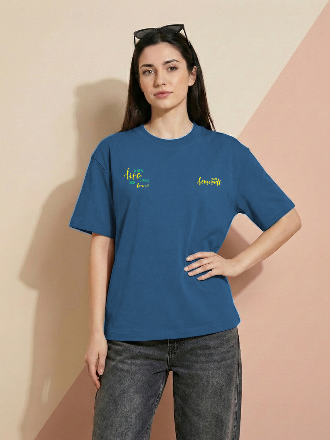 Lemonade Oversized Fit Women Tee