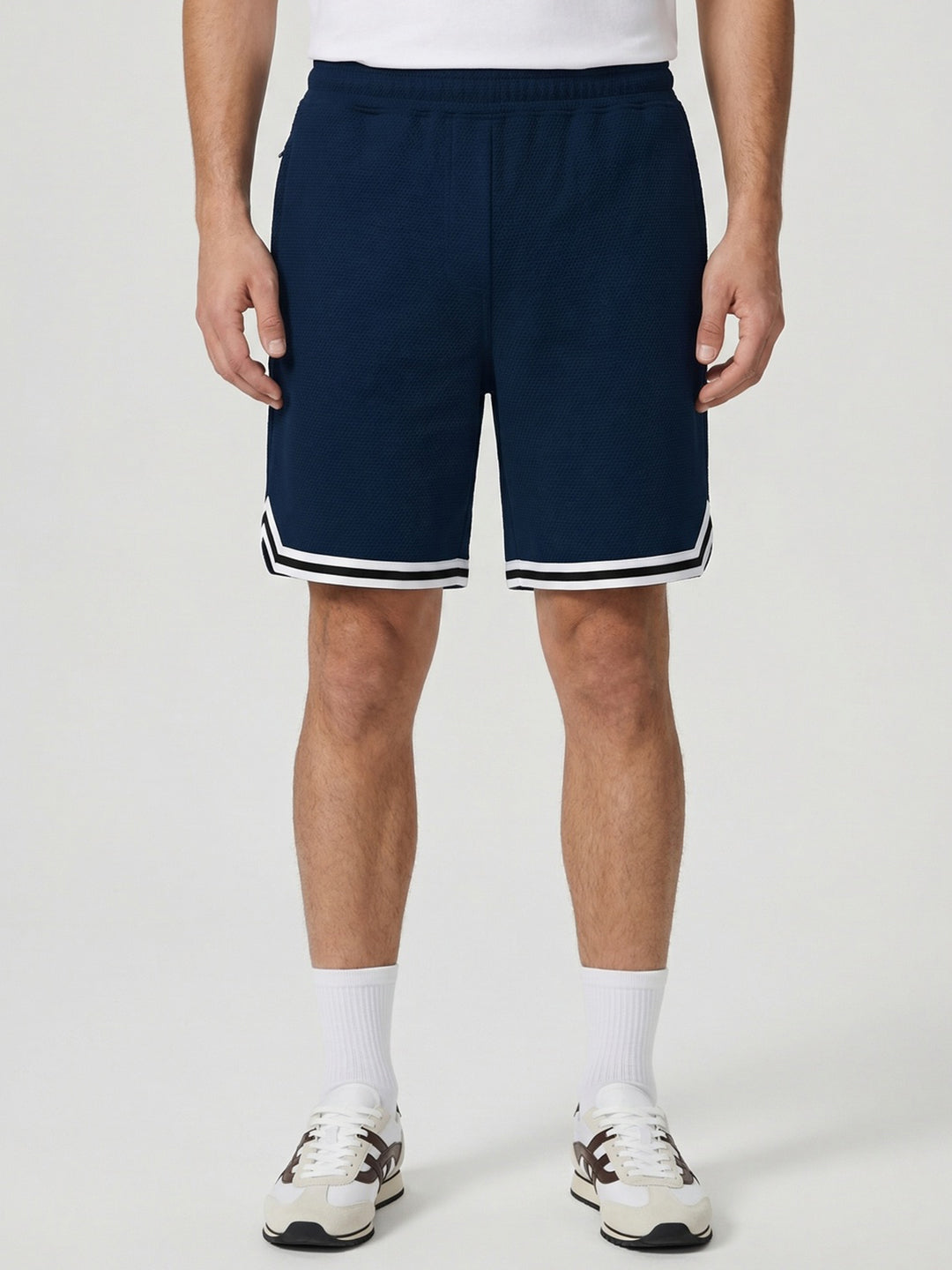 Popcorn Textured Relaxed Shorts