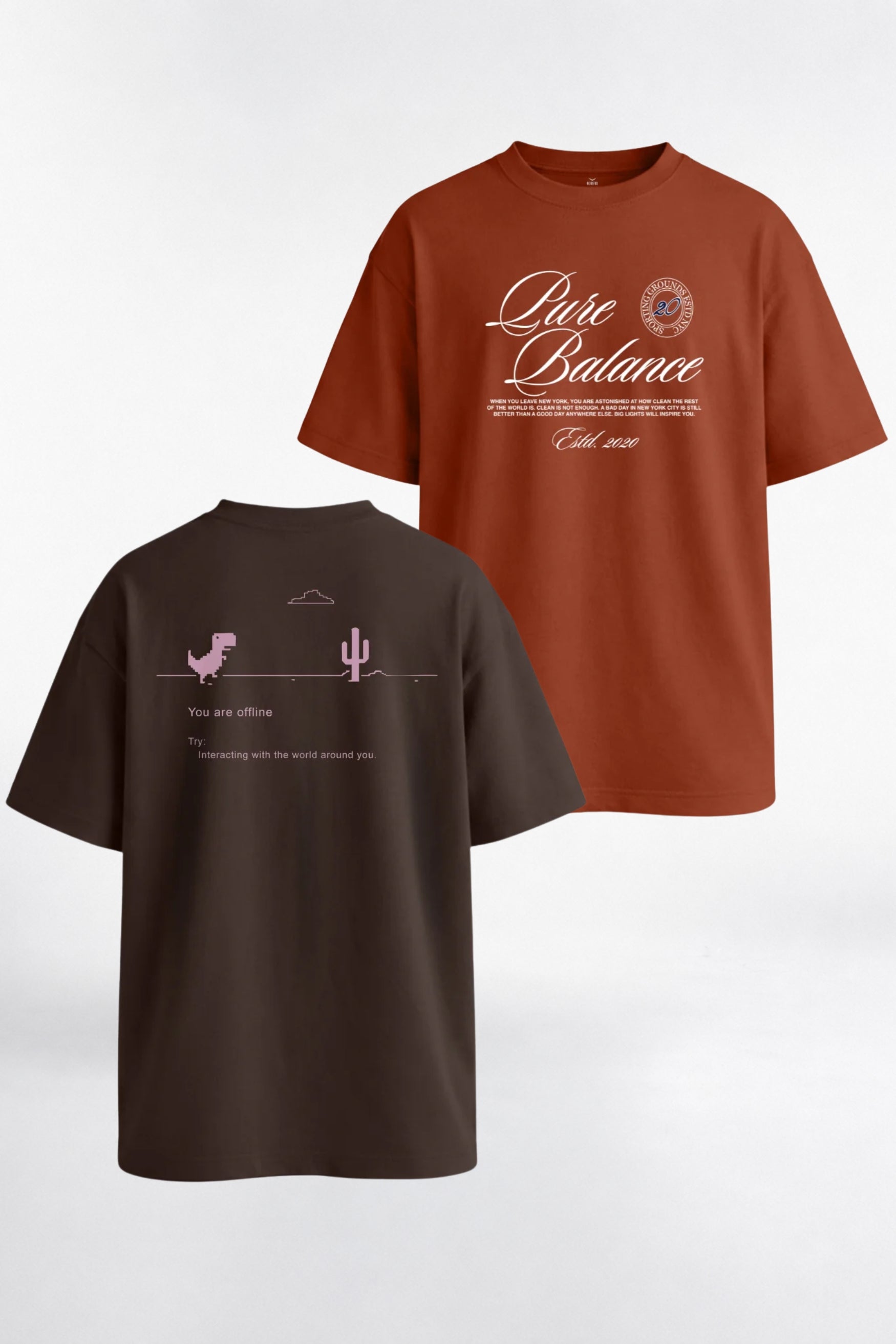 Pack of 2 Oversized Tees