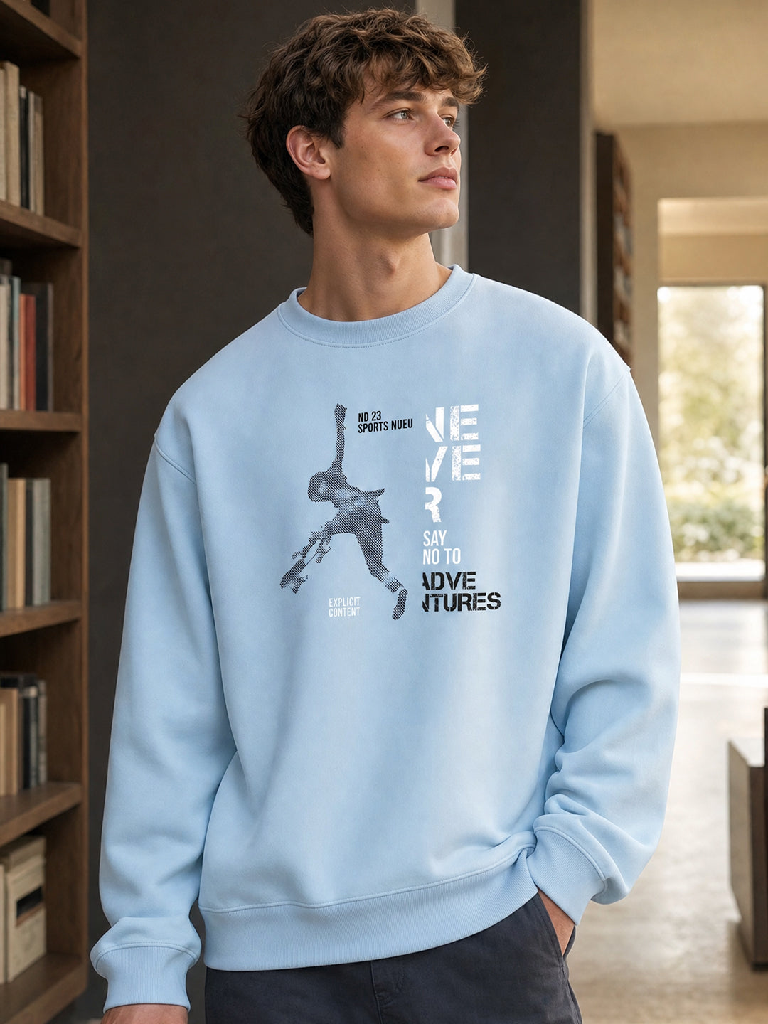 Never Say No Oversized Sweatshirt